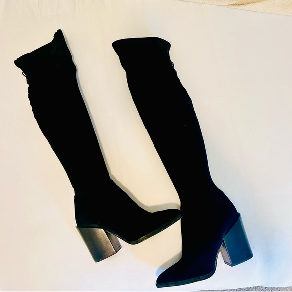 Kendall & Kylie over the knee boots , suede . - Picture 3 of 3